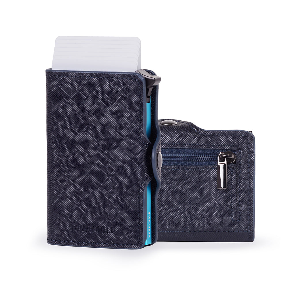 Porta Carte di Credito - Linea Smart - Carbon Nero/Nero