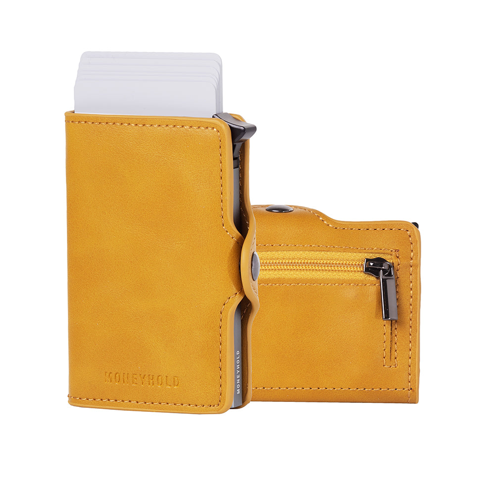 Portacarte Metallico RFID Rimilak Con Fiore – Mini Portafoglio Sottile In Alluminio Per 12 Carte, Protezione Antiscansione, Per Donna E Uomo