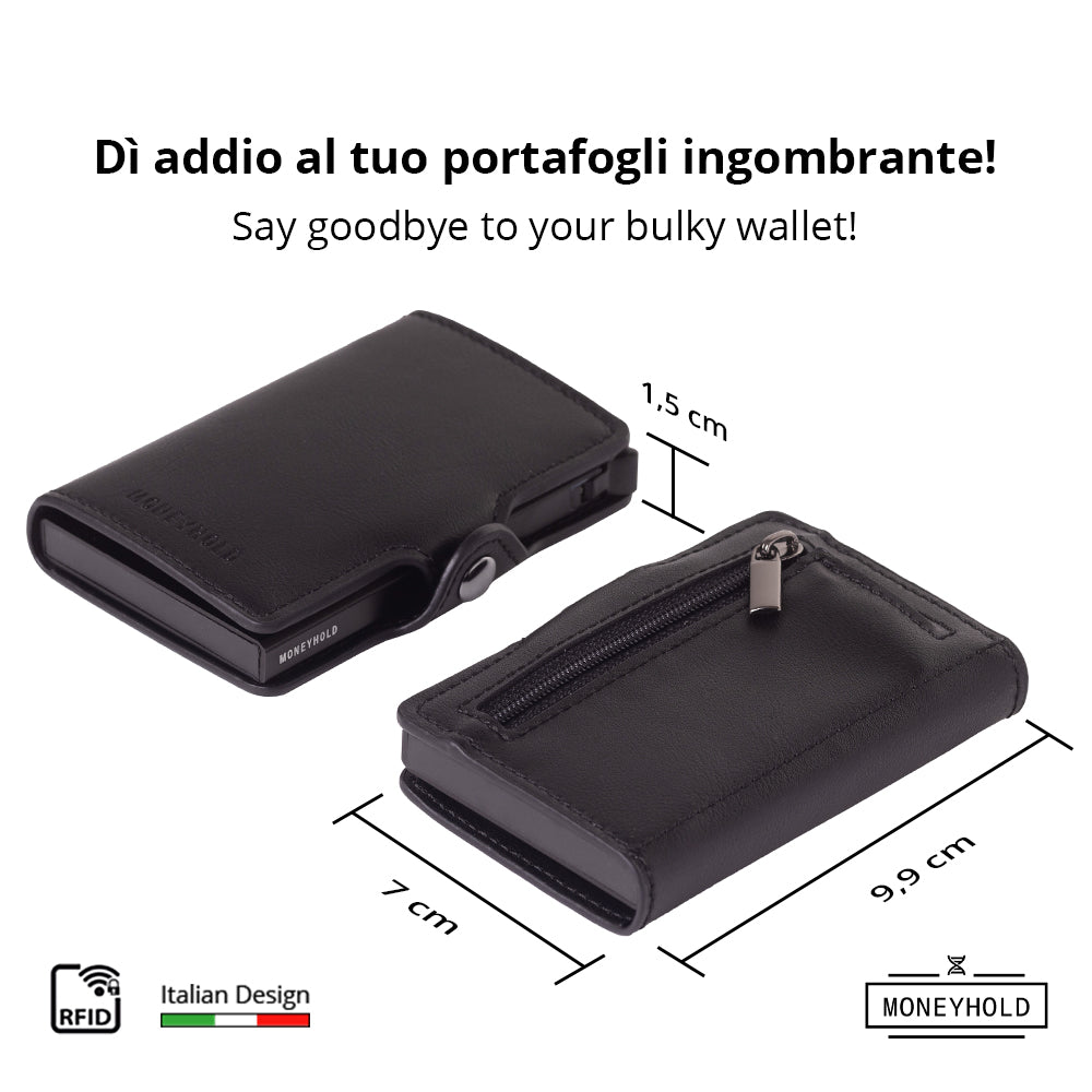 Porta Carte di Credito - Linea Smart / Nero Classico
