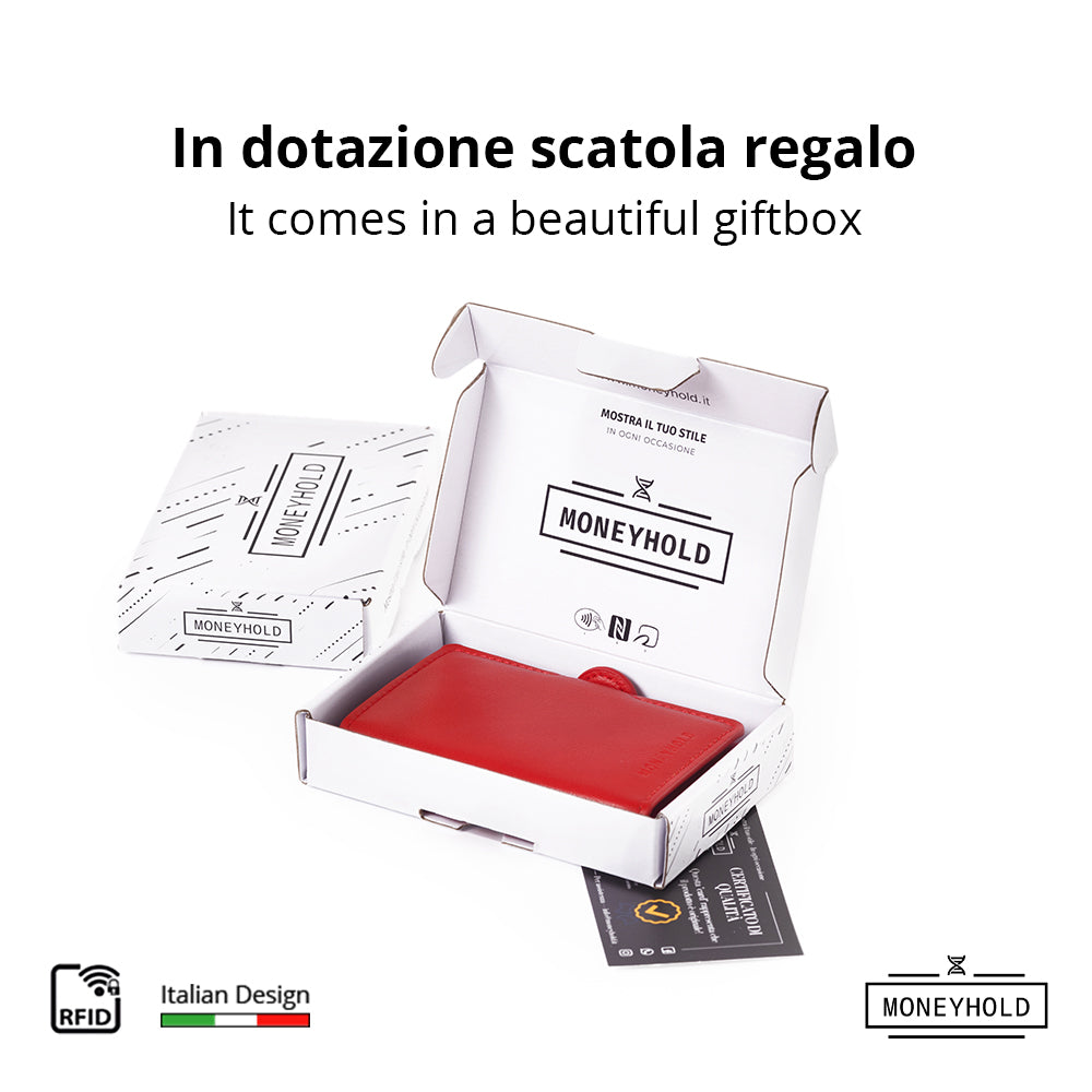 Porta Carte di Credito - Linea Smart / Rosso