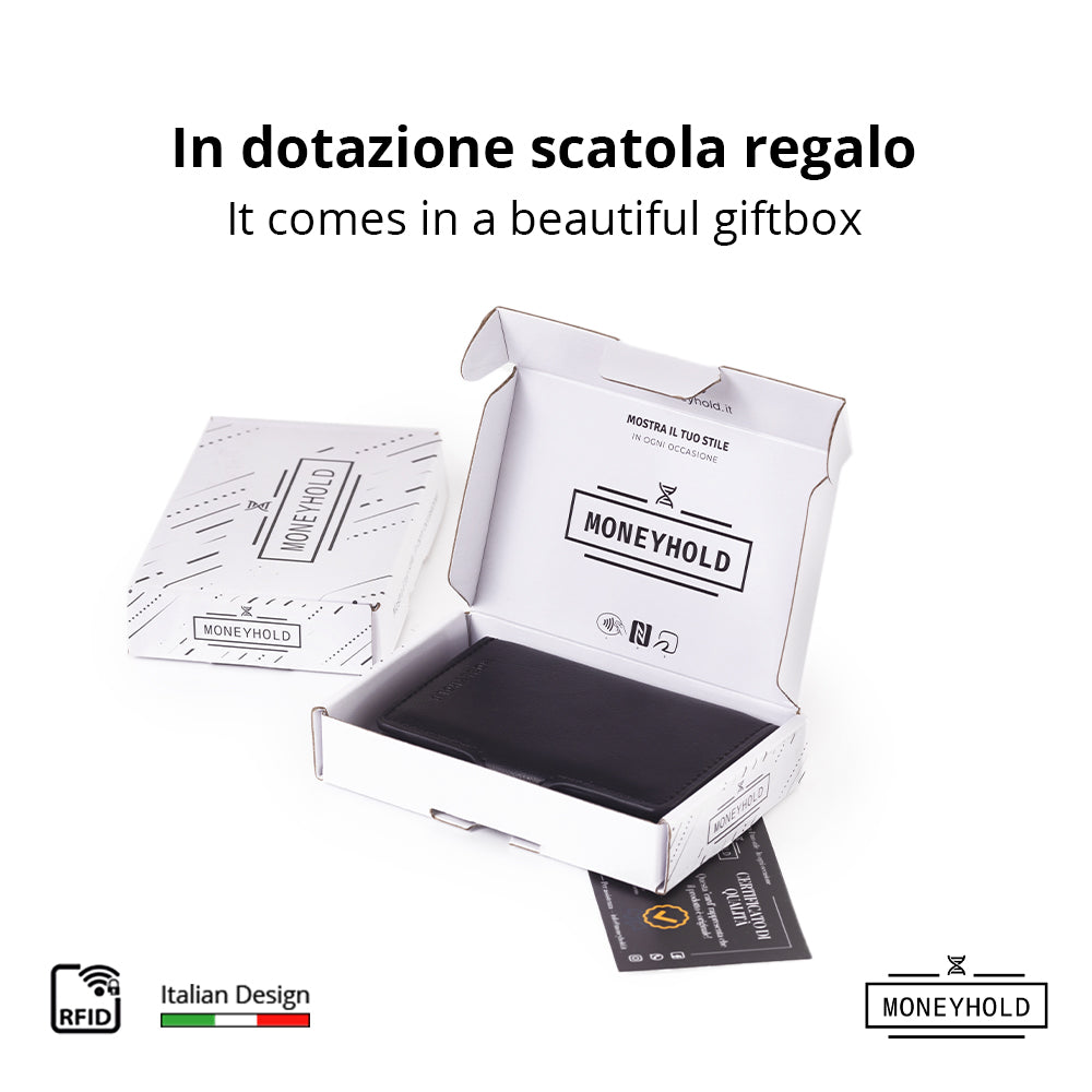 Porta Carte di Credito - Linea Smart / Nero Classico
