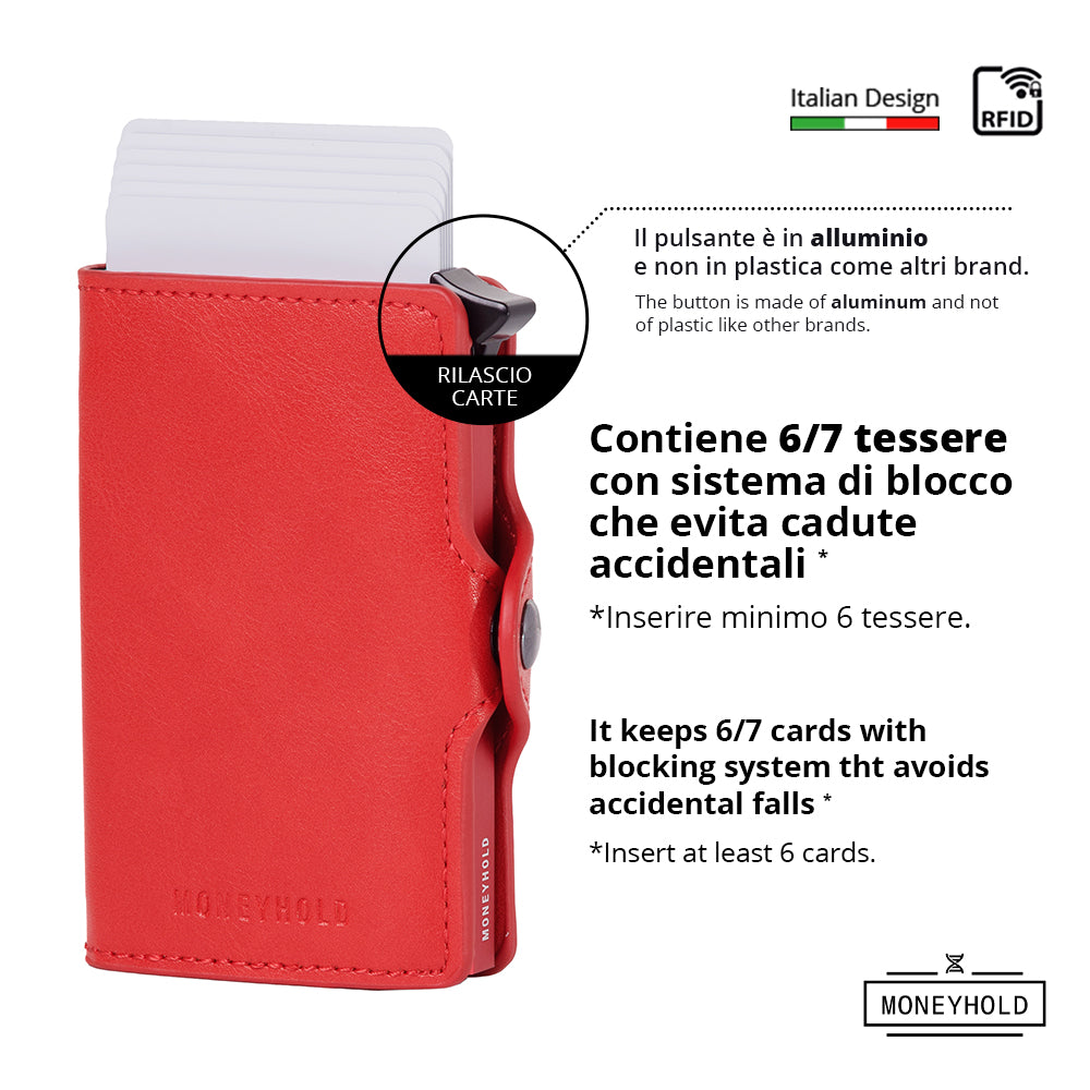 Porta Carte di Credito - Linea Smart / Rosso